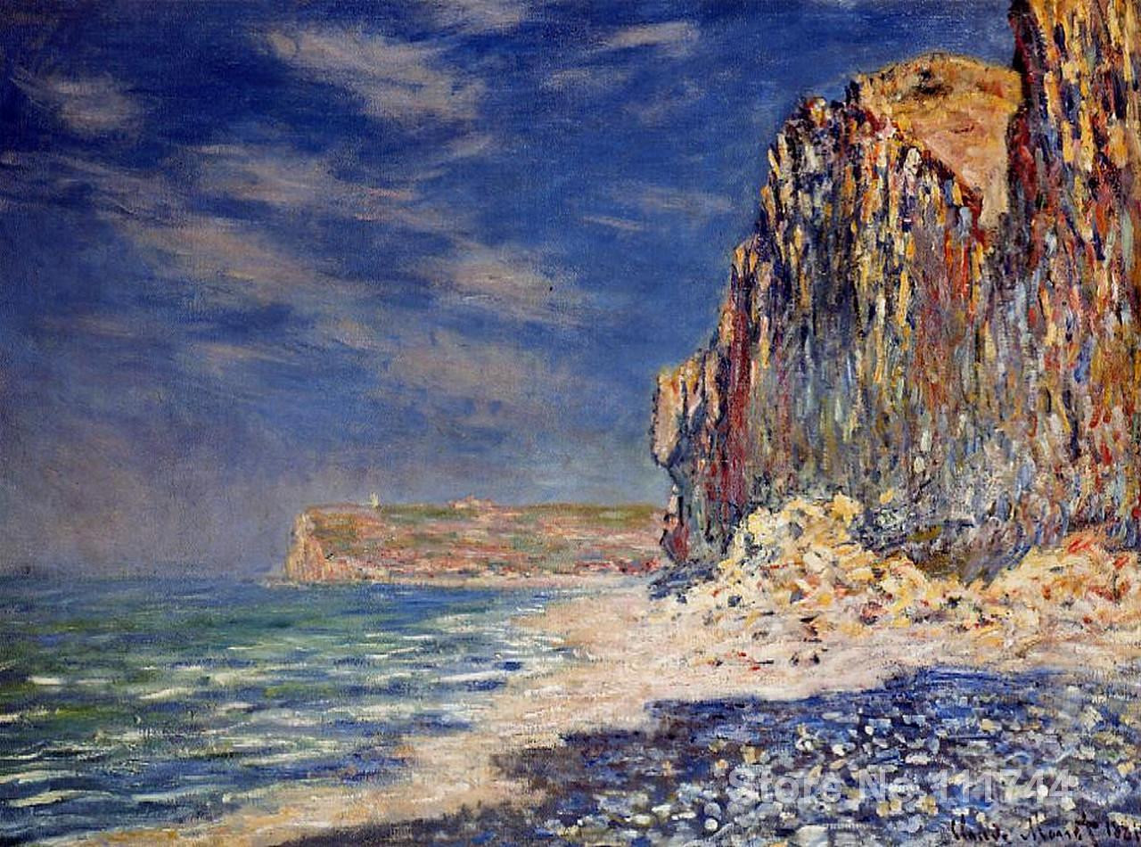 Monet Landscape Paintings
 online art gallery Cliff near Fecamp Claude Monet
