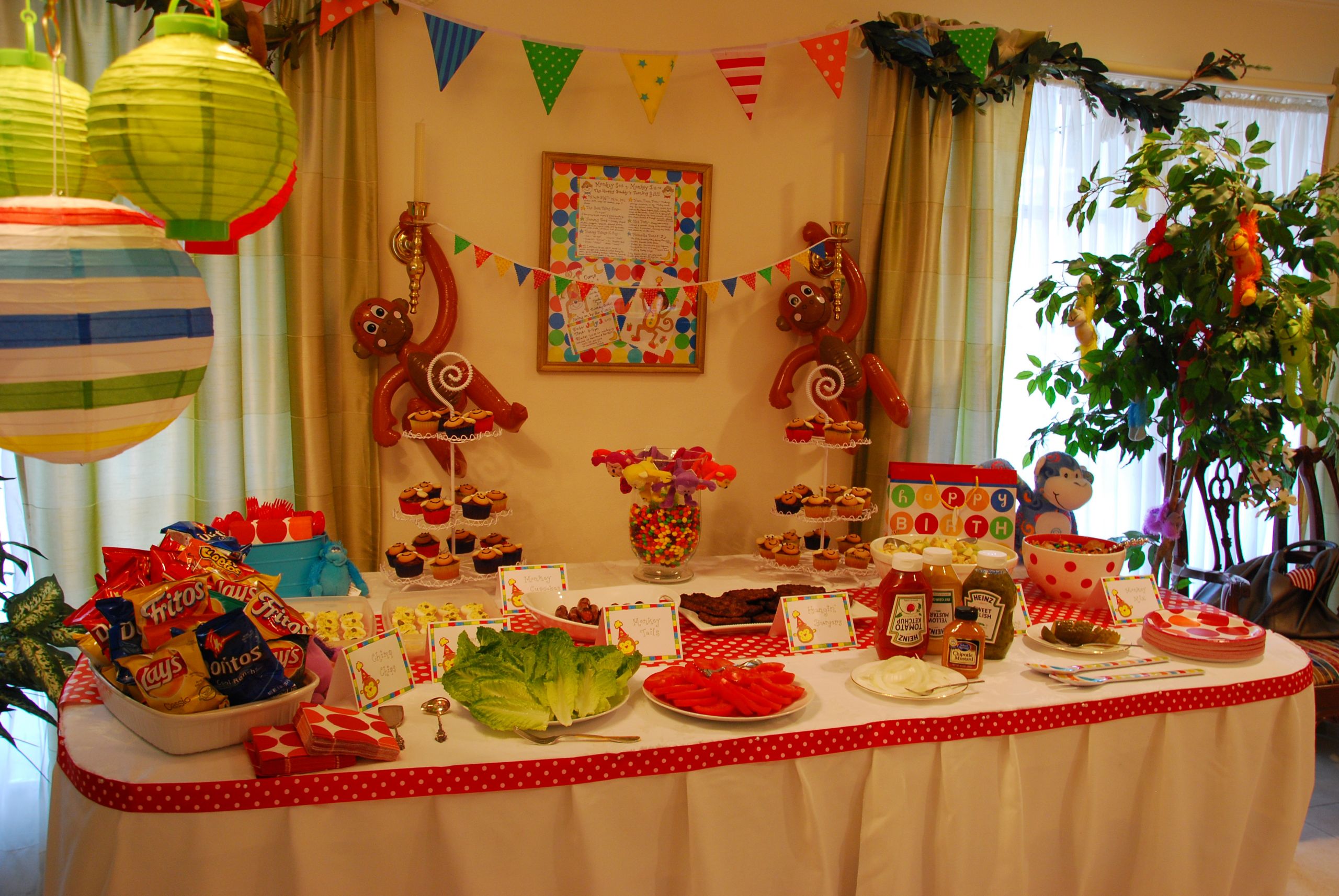 Monkey Birthday Party Food Ideas
 The Happy Buddy s Monkey Birthday Party Happy Home Fairy