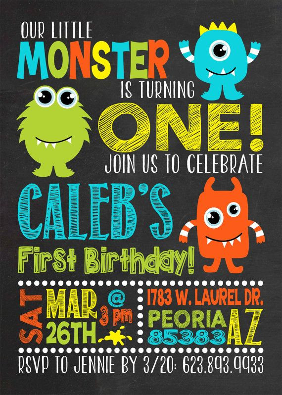 Monster Birthday Party Invitations
 FREE Monster Birthday Invitations – Bagvania