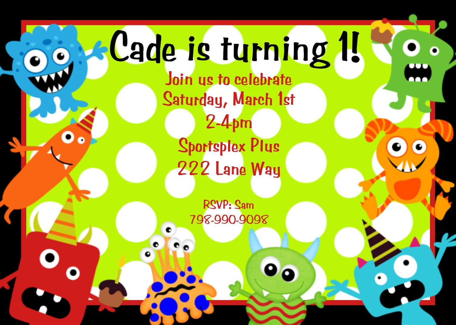 Monster Birthday Party Invitations
 Little Monster Birthday Invitation Monster Birthday Party