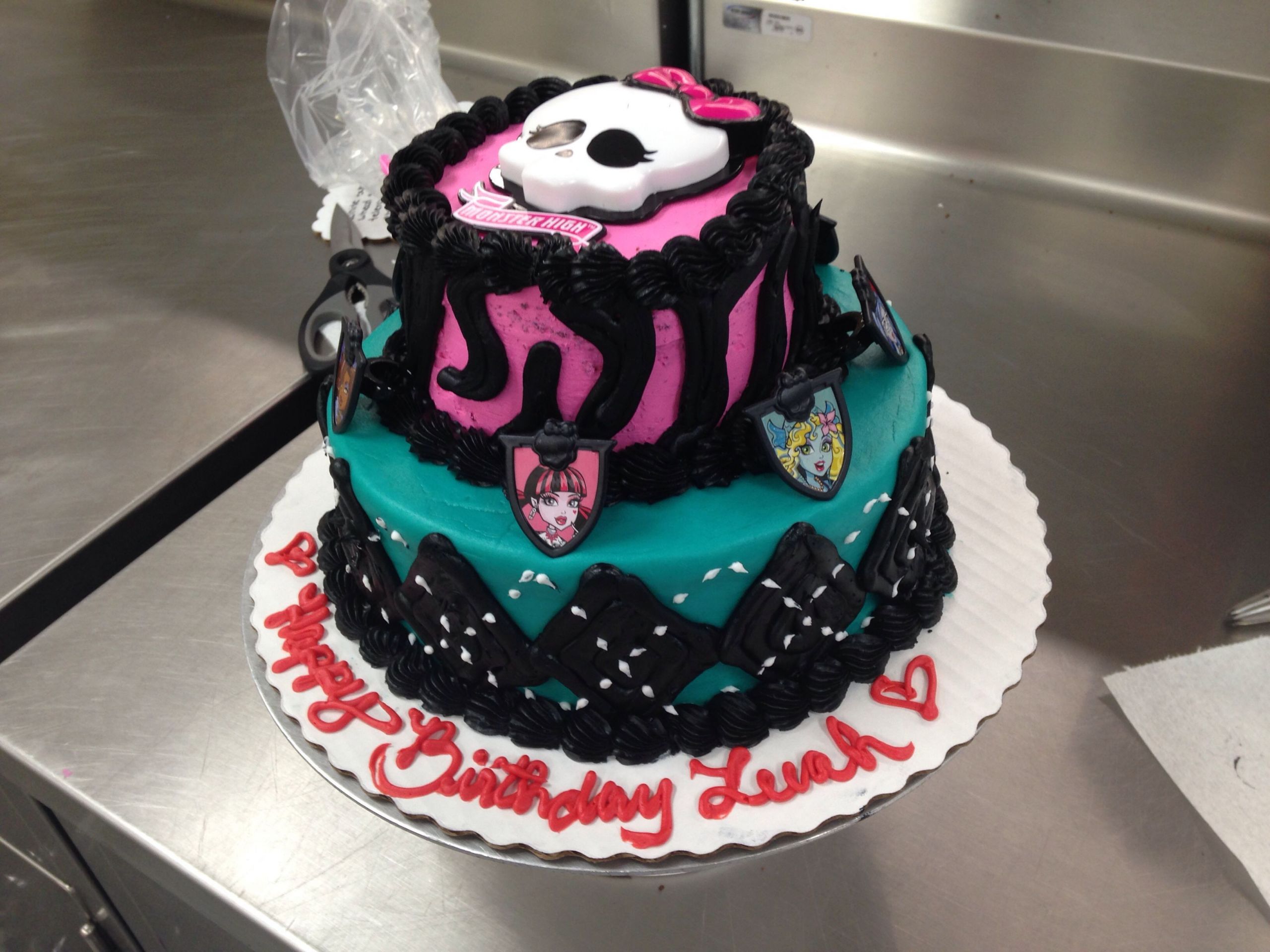 Monster High Birthday Cake Walmart
 Walmart Birthday Cake Fresh Custom order Monster High Two