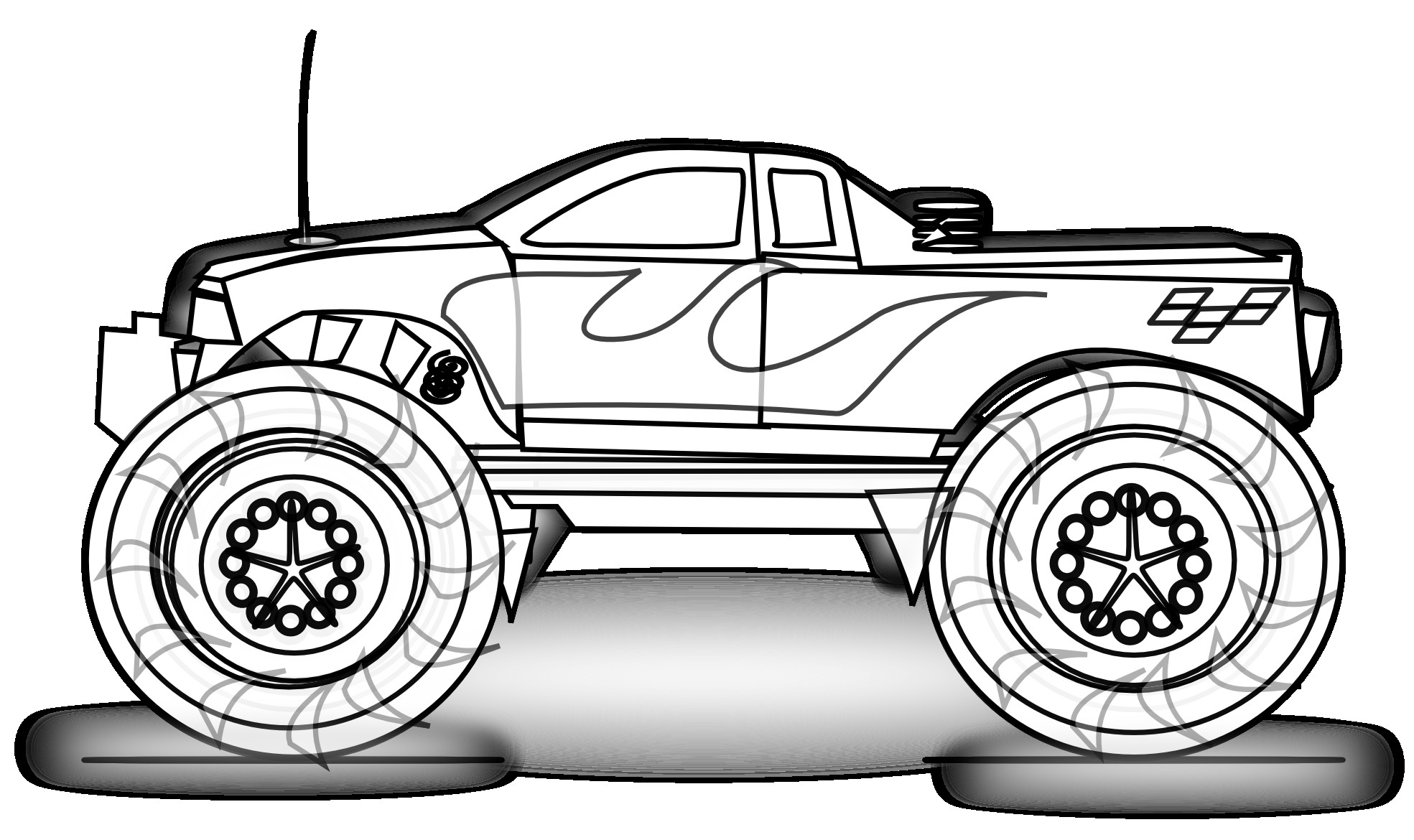 Monster Truck Coloring Pages Printable
 Free Printable Monster Truck Coloring Pages For Kids