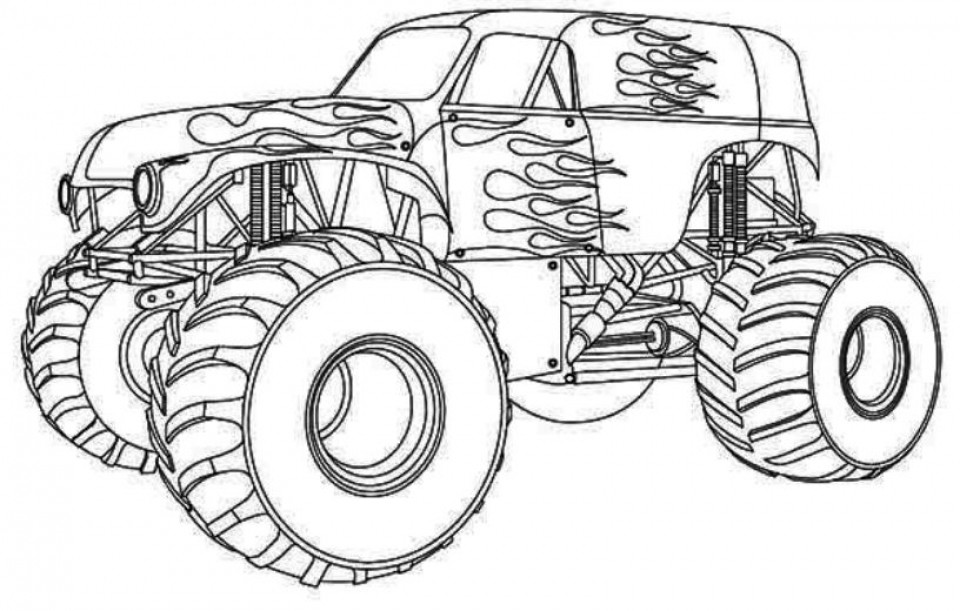 Monster Truck Coloring Pages Printable
 Get This Free Monster Truck Coloring Pages to Print