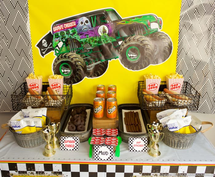 Monster Truck Decorations For Birthday Party
 Monster Truck Birthday Party Ideas Moms & Munchkins