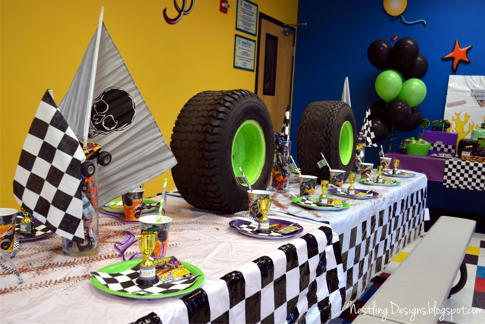 Monster Truck Decorations For Birthday Party
 Nestling Monster Truck Party Reveal