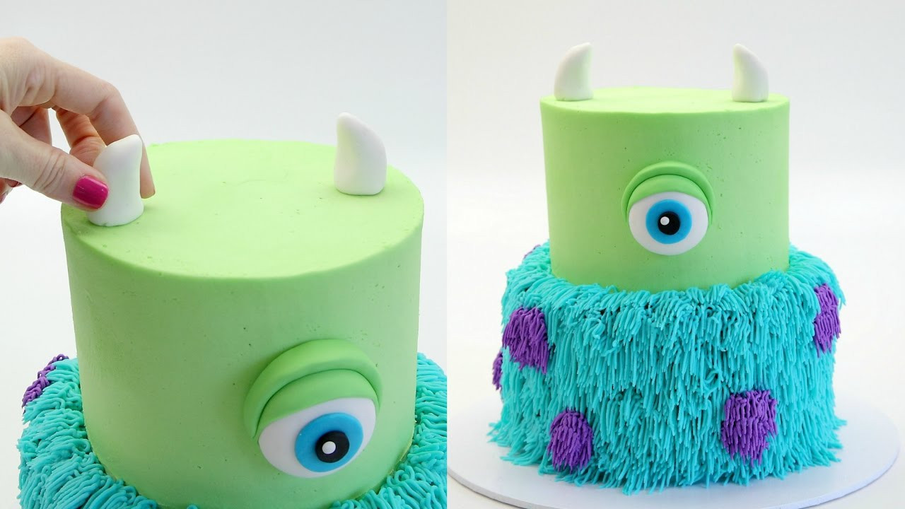 Monsters Inc Birthday Cake
 How To Make A MONSTERS INC Cake