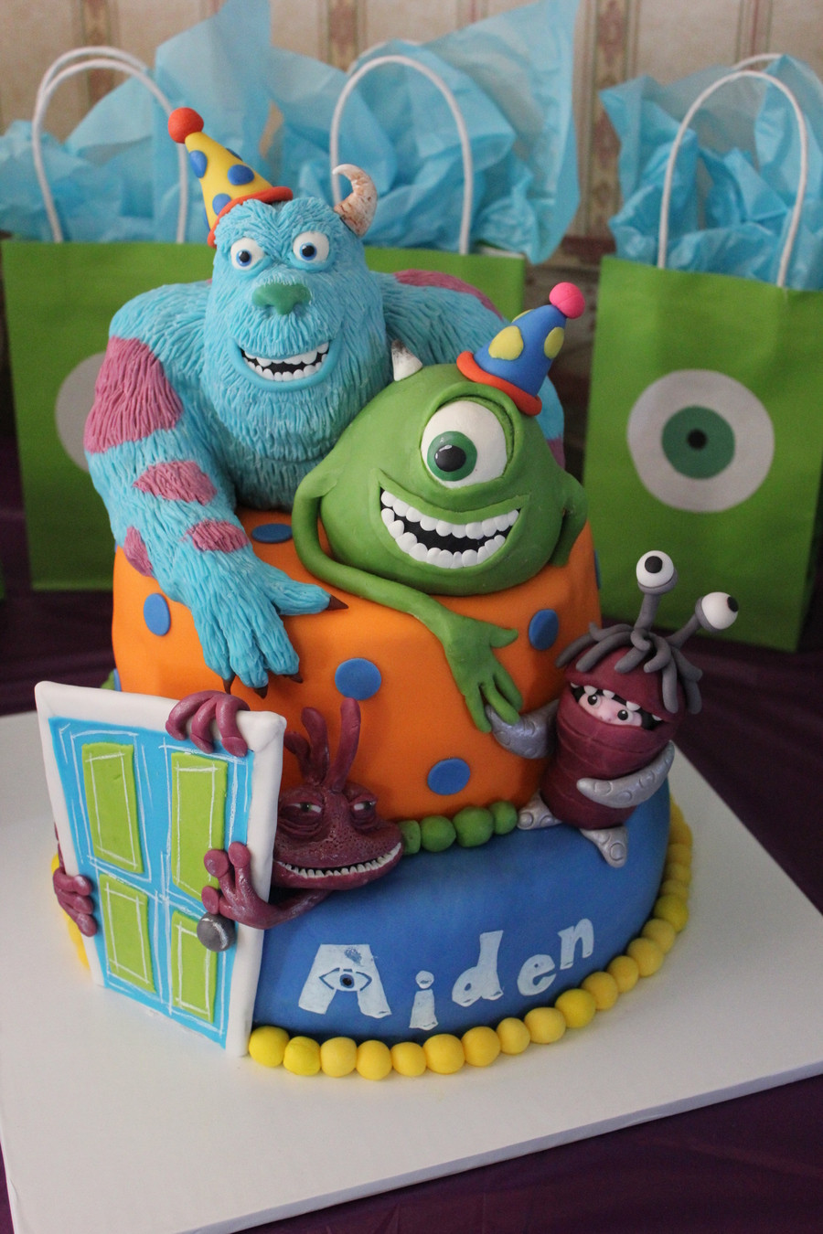 Monsters Inc Birthday Cake
 I Love Monsters Inc And So Does My Nephew I Sculpted
