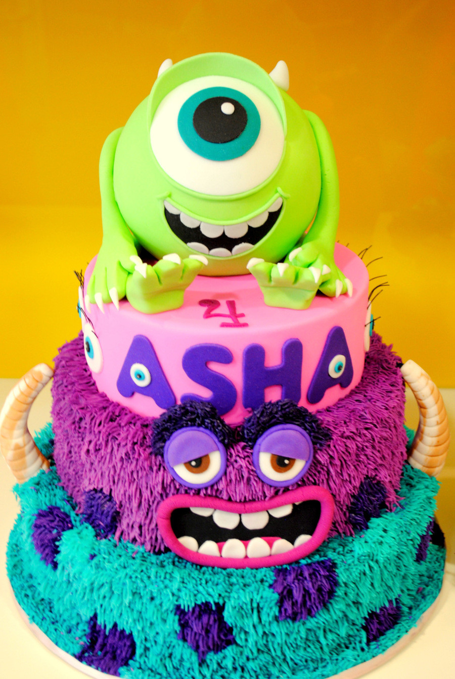 Monsters Inc Birthday Cake
 Monsters Inc Monsters University Cake CakeCentral