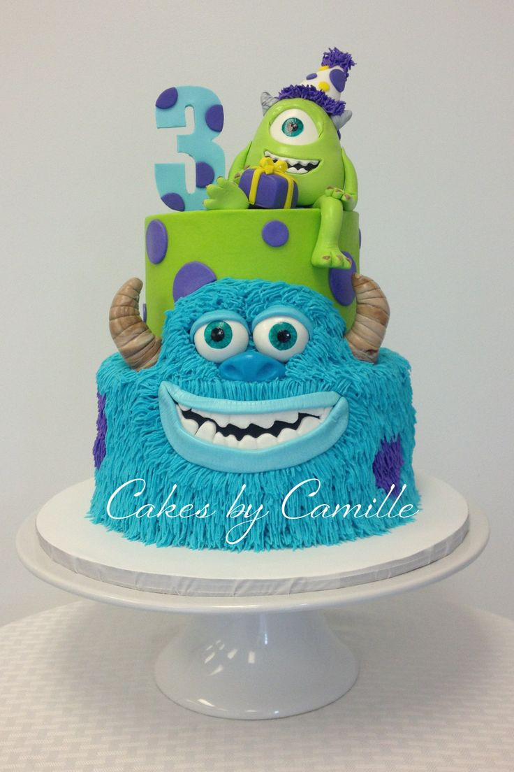 Monsters Inc Birthday Cake
 Monsters Inc University Birthday Cake Mike and Sulley