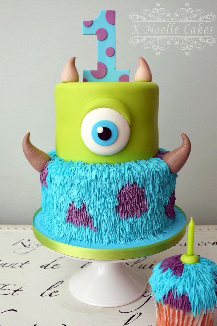 Monsters Inc Birthday Cake
 Monster Inc cake by K Noelle Cakes in 2020