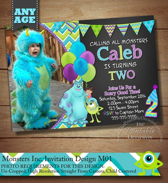 Monsters Inc Birthday Invitations
 Monster Inc Invitation Monster Inc Invitation