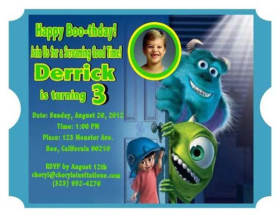 Monsters Inc Birthday Invitations
 Monsters inc Birthday Invitations Ideas – FREE Printable