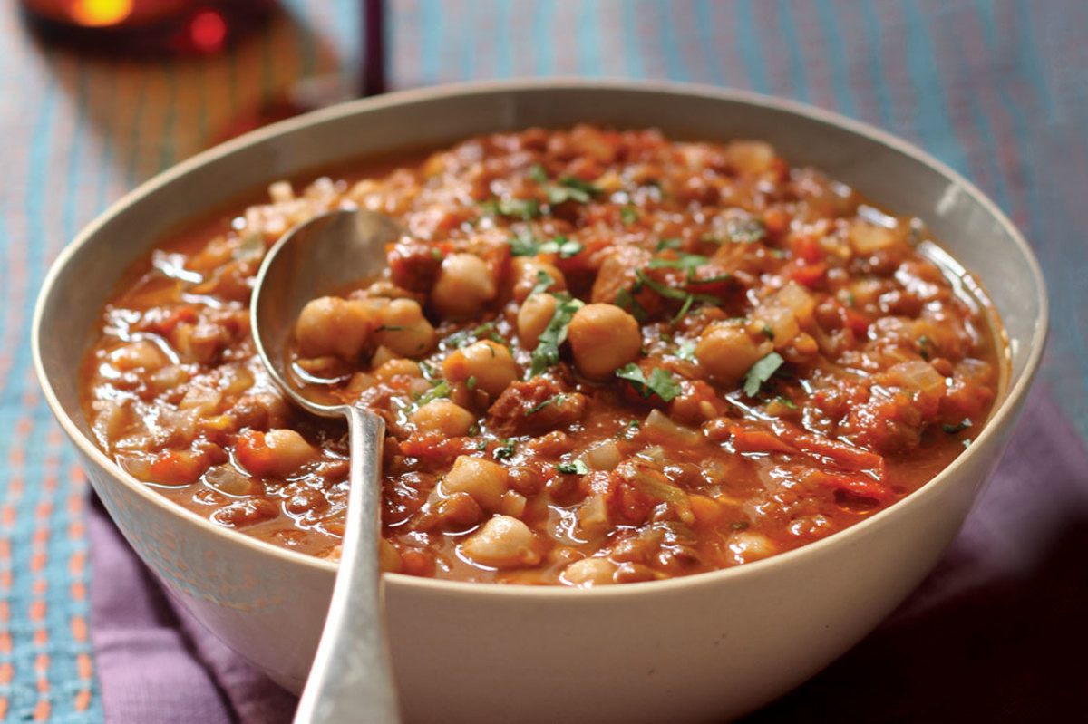 Moroccan Lentil Stew
 Moroccan Lentil Stew with Raisins Recipe Ve arian Times