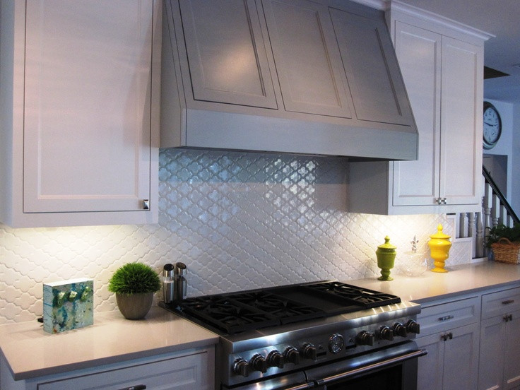 Moroccan Tile Kitchen Backsplash
 Kitchen Backsplash is a White Moroccan Tile from Walker