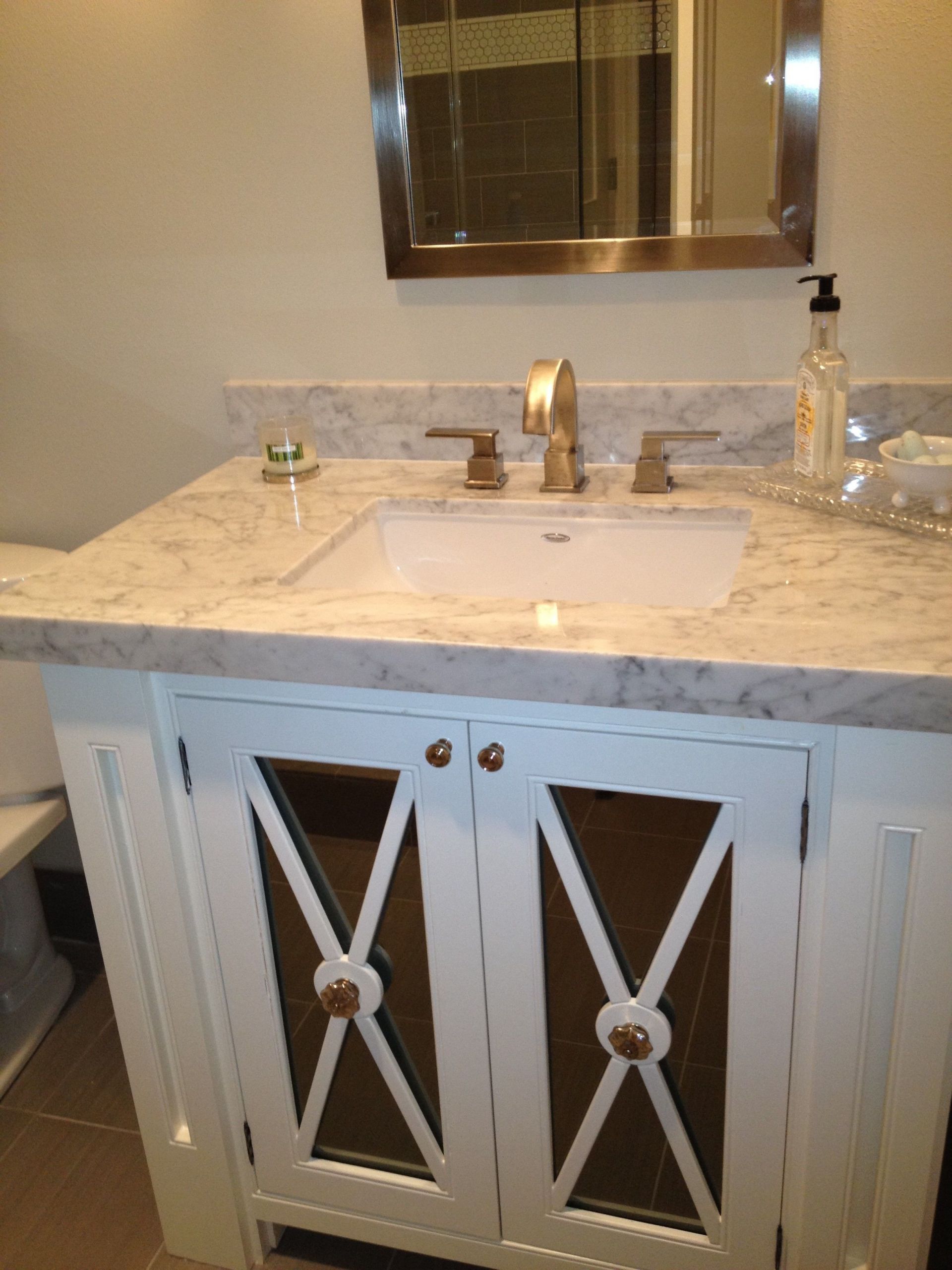 Most Popular Bathroom Vanity Color
 Blue Granite Gorgeous White Vanity Top Cultured Marble