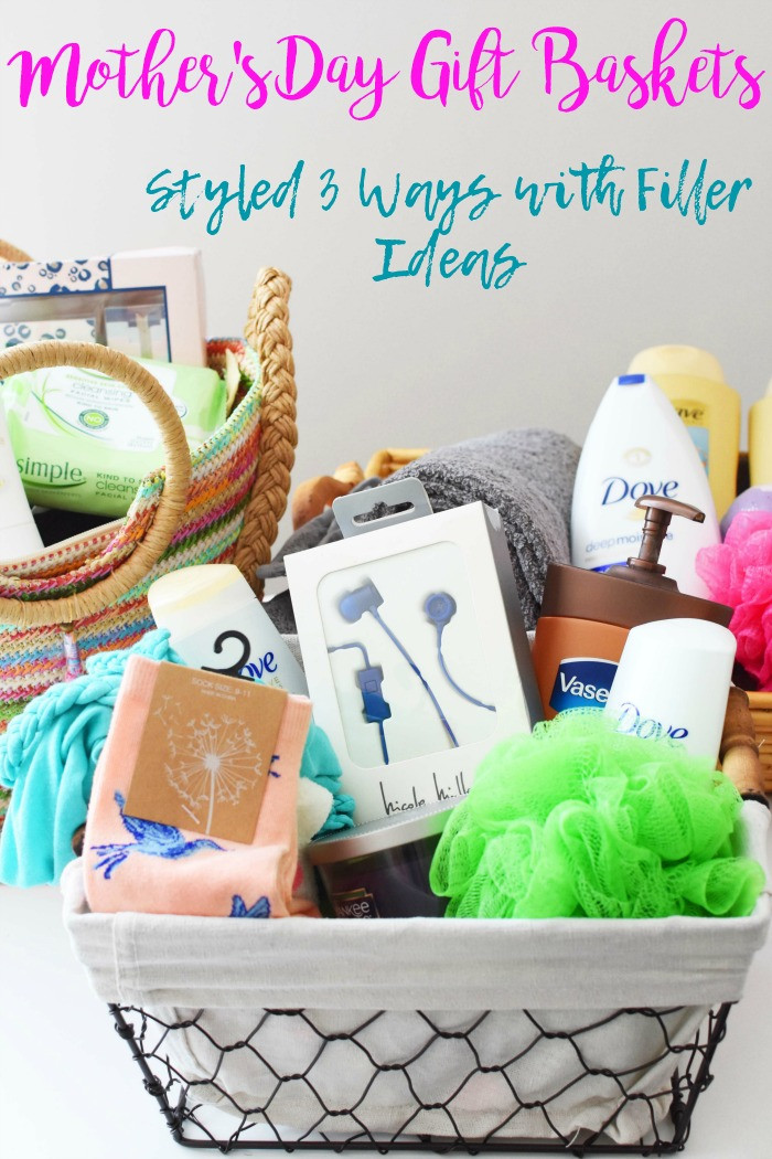 Mother Day Gift Basket Ideas
 Mother s Day Gift Basket Styled 3 Ways With Filler Ideas