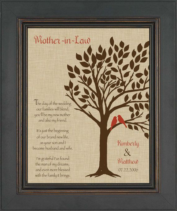 Mother Inlaw Gift Ideas
 Wedding Gift for Mother InLaw Future Mom by