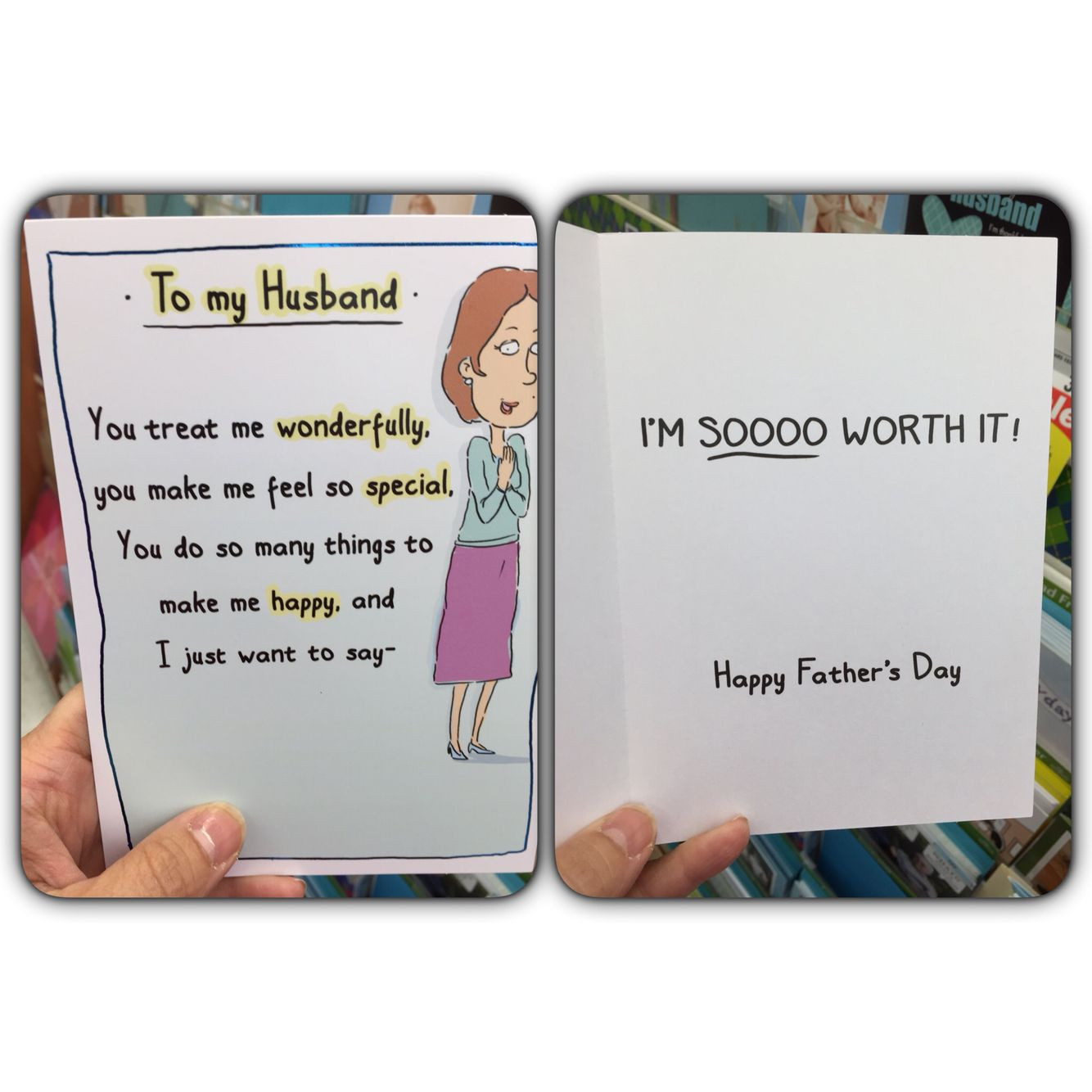 Mother'S Day Gift Ideas From Husband
 Father s Day Card from wife to husband winning