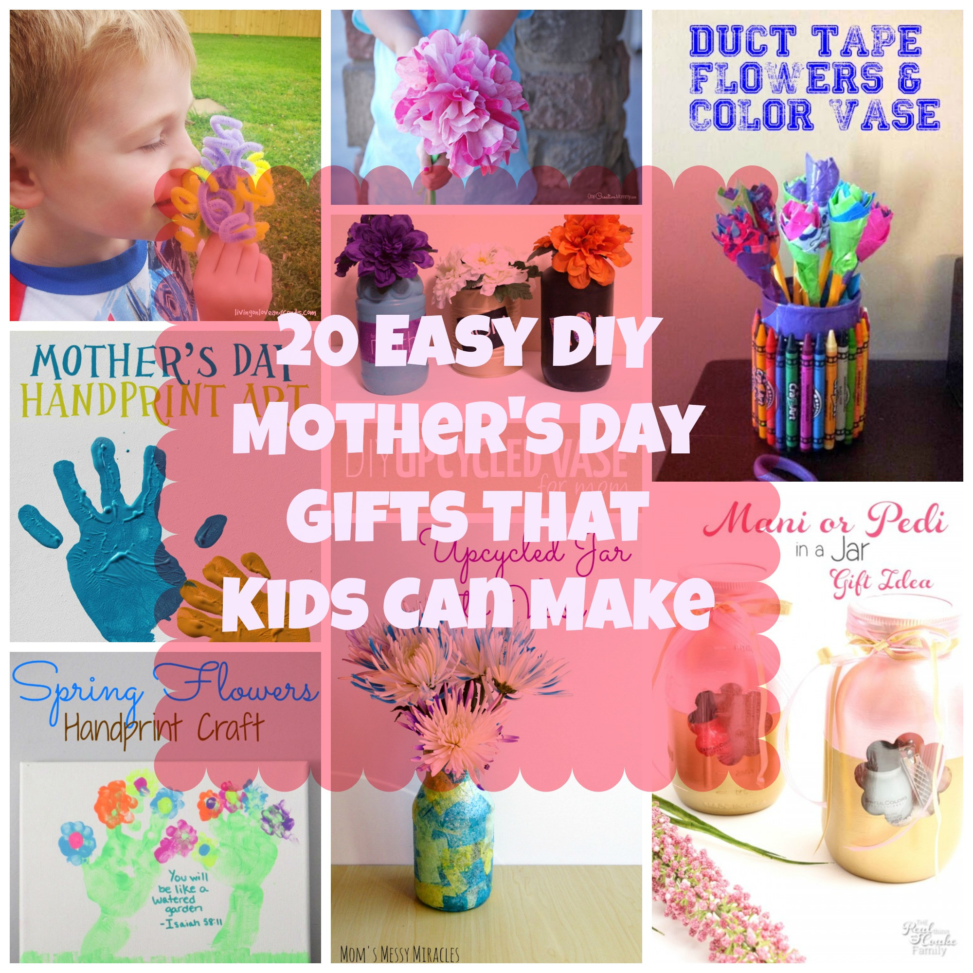 Mothers Day Gift For Kids
 20 Easy DIY Mother s Day Gifts That Kids Can Make