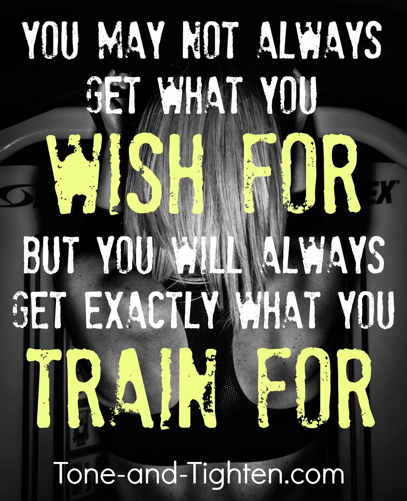 Motivational Quote Gym
 Fitness Motivation – You Will Always Get What You Train