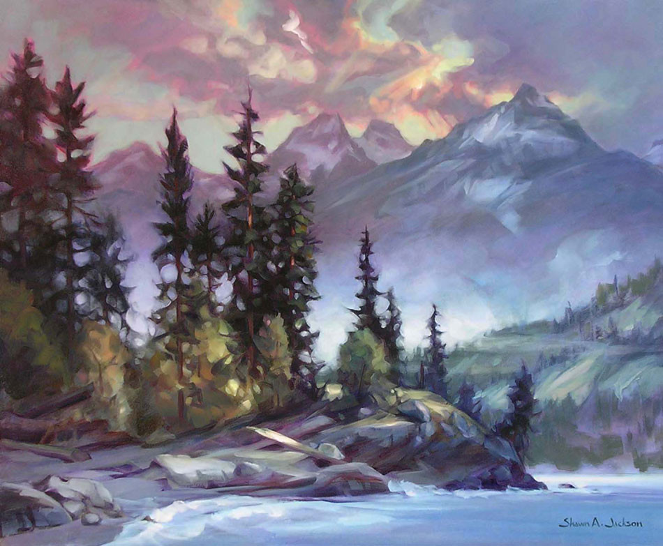 Mountain Landscape Painting
 Shawn A Jackson The Painters Keys