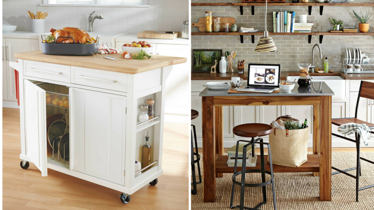 Movable Kitchen Counter
 These 10 portable islands work hard in your kitchen