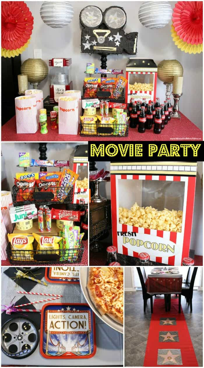 Movie Home Birthday Party Ideas
 Movie Night Party Ideas Moms & Munchkins