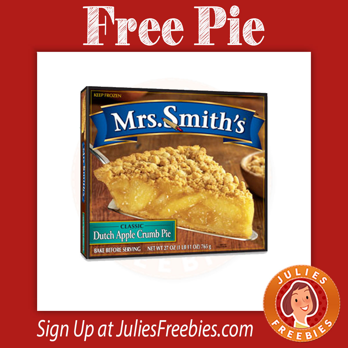 Mrs Smith Apple Pie
 Free Mrs Smith s Apple Pie at Acme Julie s Freebies