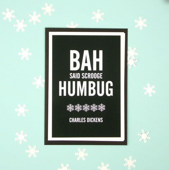 Muppet Christmas Carol Quotes
 Bah Hum Bug Christmas Card A Christmas Carol Scrooge