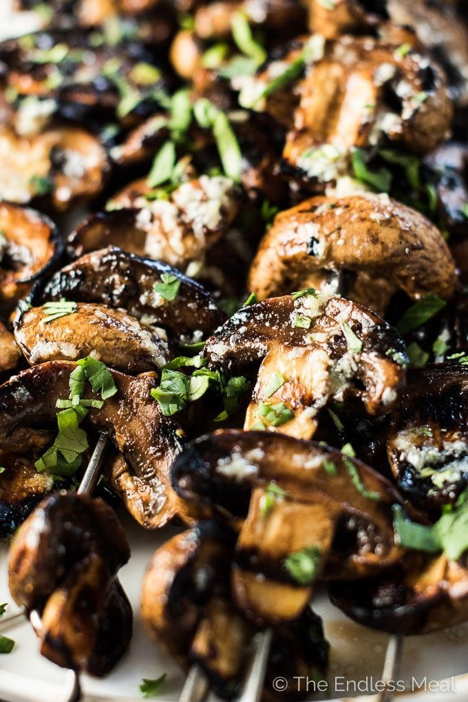 Mushroom Main Dish Recipes Healthy
 Grilled Garlic Butter Mushrooms Recipe