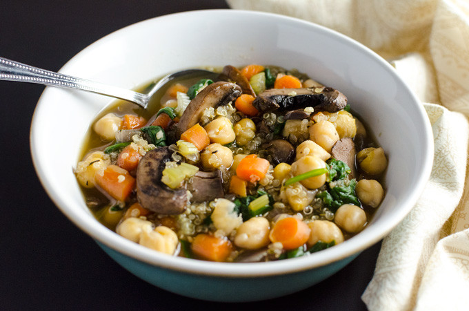 Mushroom Quinoa Soup
 Quick Mushroom Quinoa Soup