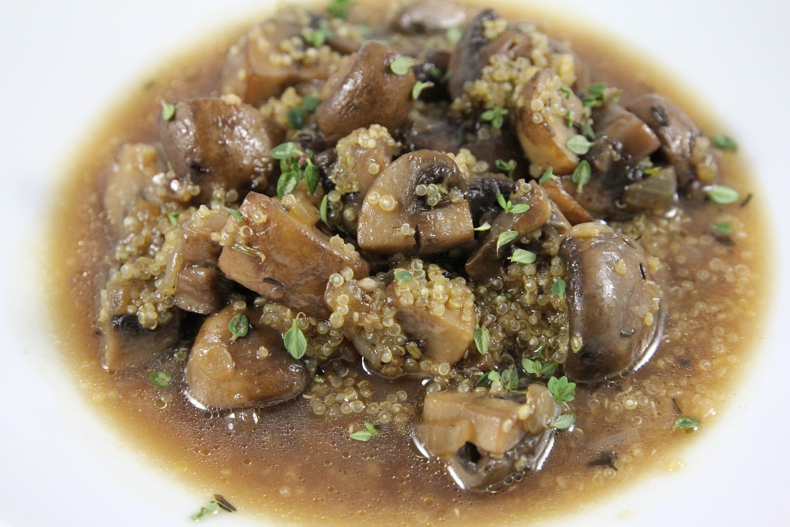 Mushroom Quinoa Soup
 Crostini and Chianti Mushroom and Quinoa Soup