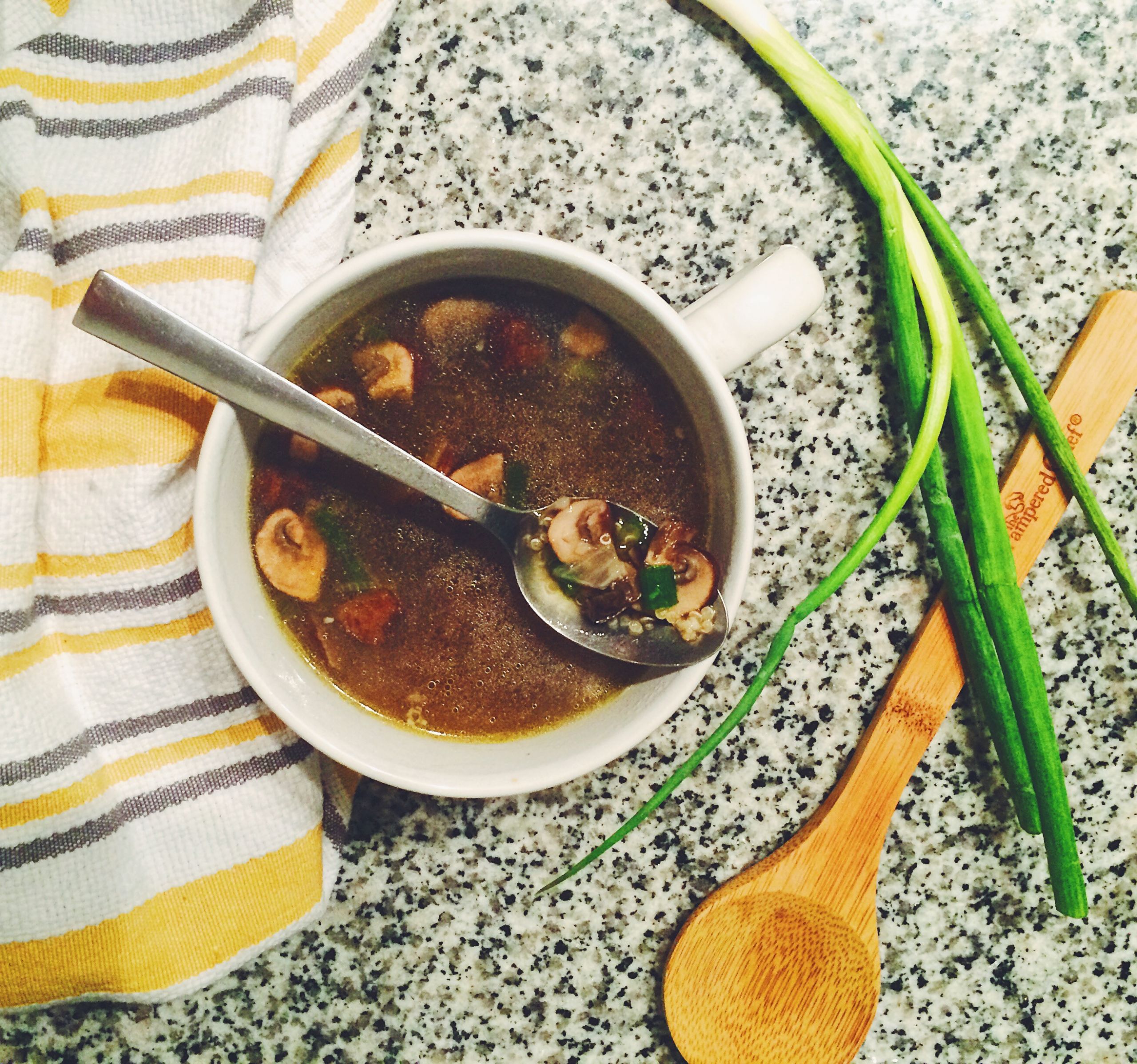 Mushroom Quinoa Soup
 Mushroom Quinoa Soup Running Out of Thyme