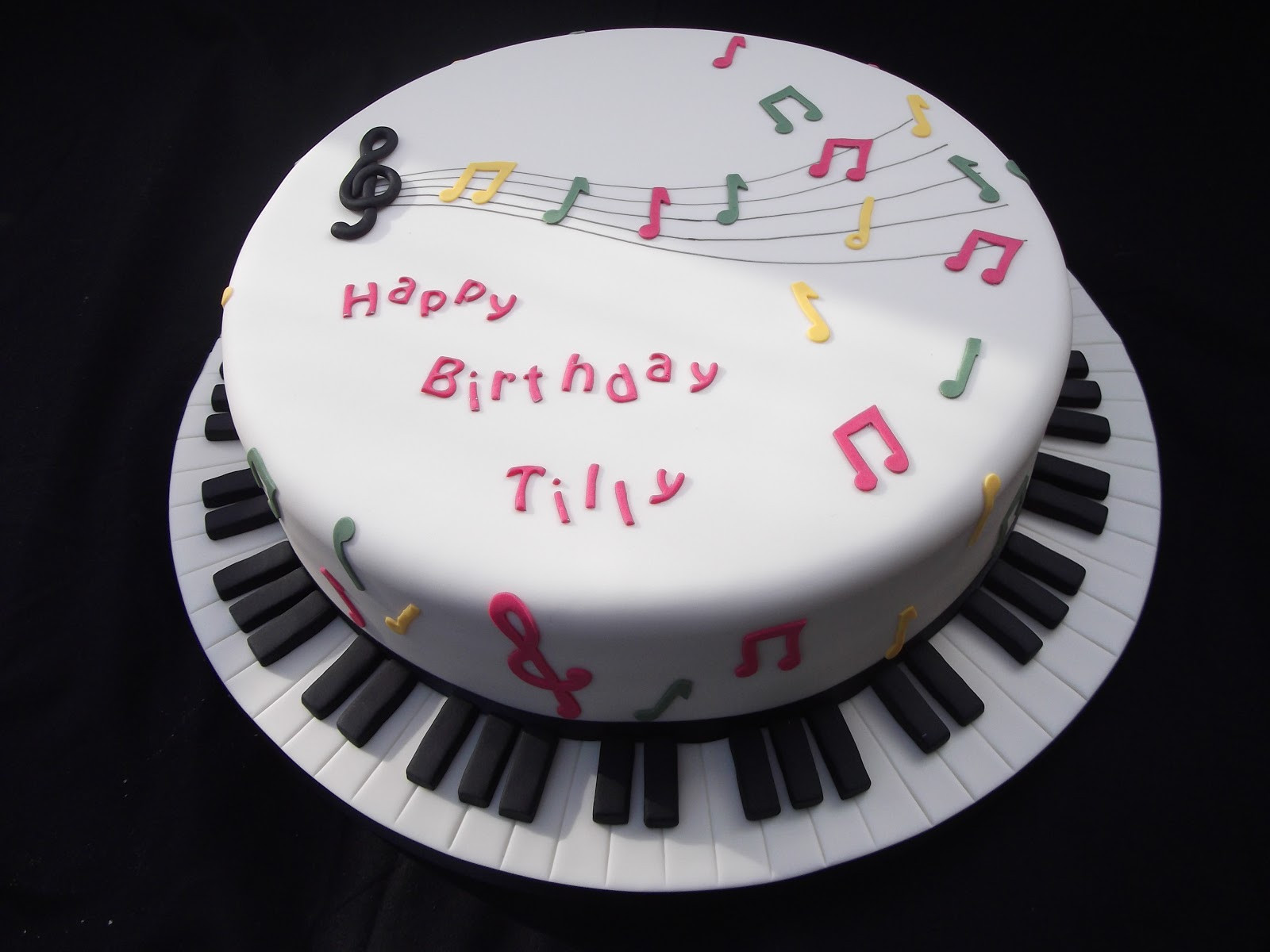 Music Birthday Cake
 Cakes By Karen Music Themed Birthday Cake