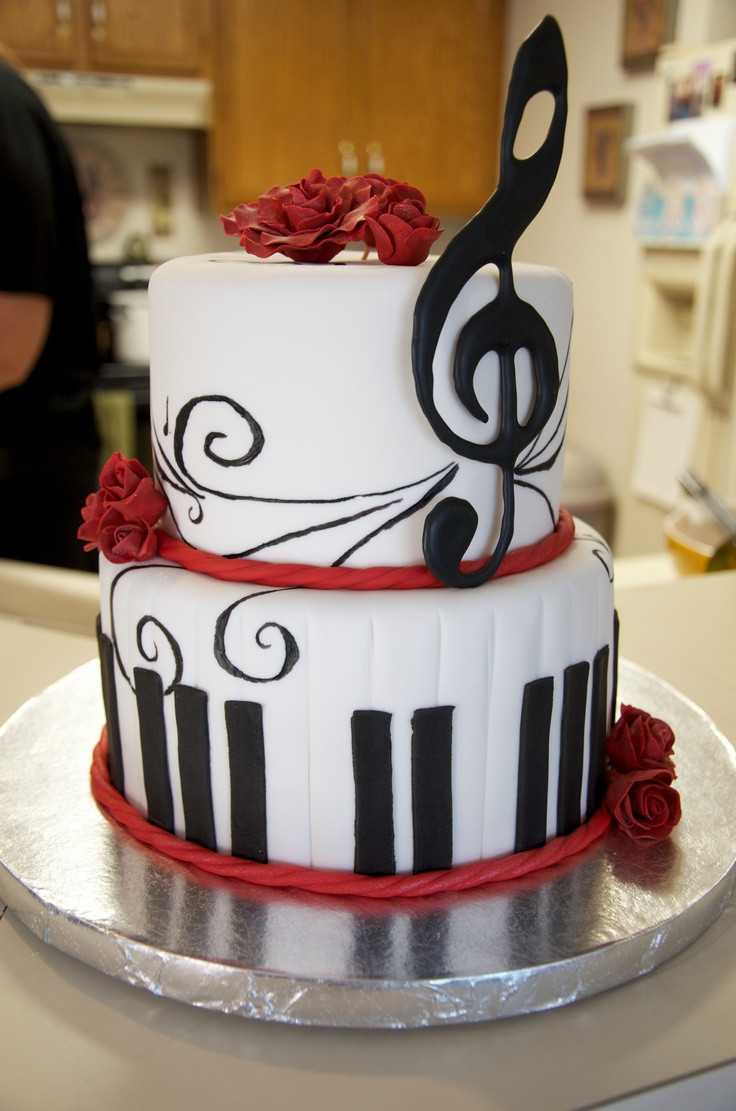 Music Birthday Cake
 794 best Music Cakes images on Pinterest