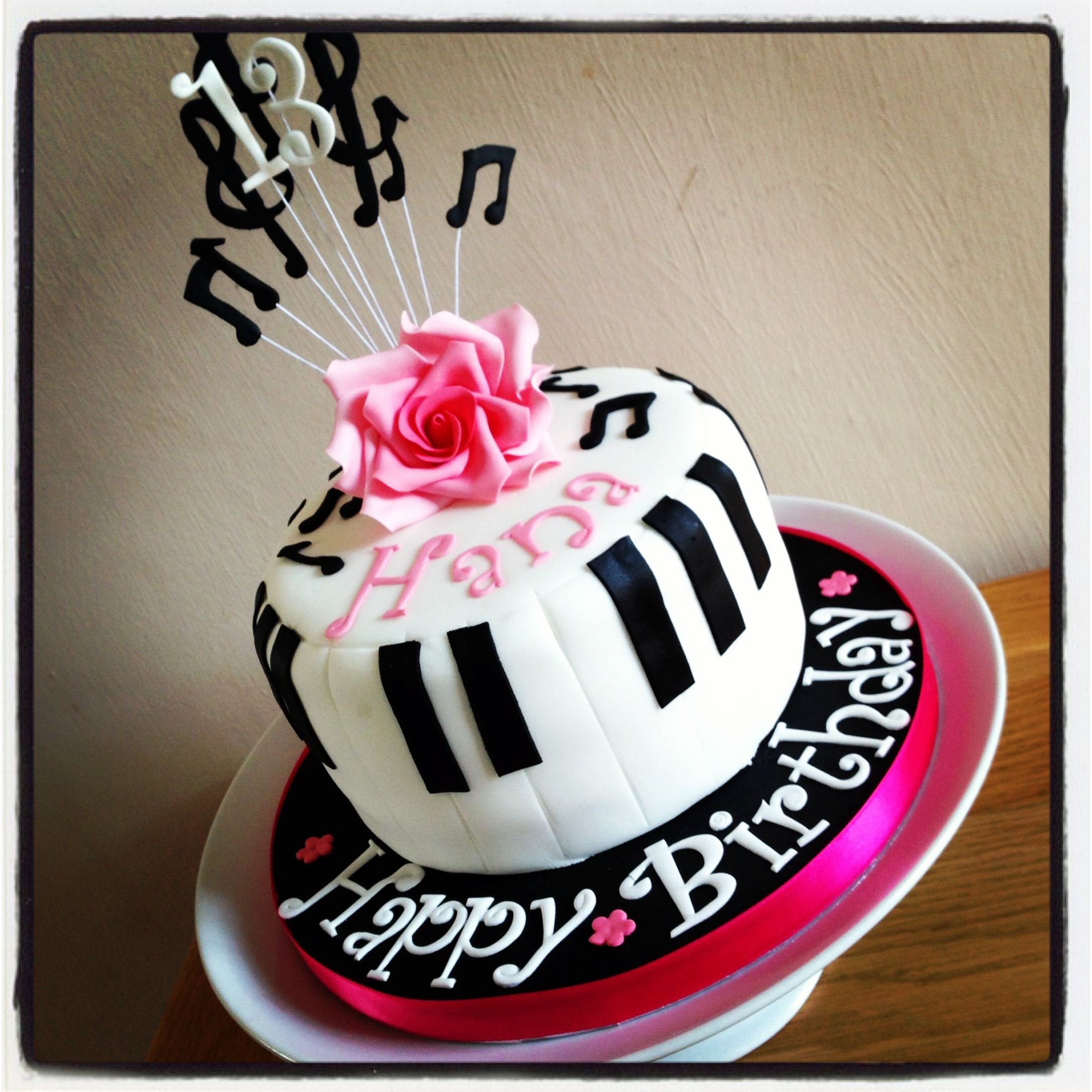 Music Birthday Cake
 Piano music birthday cake