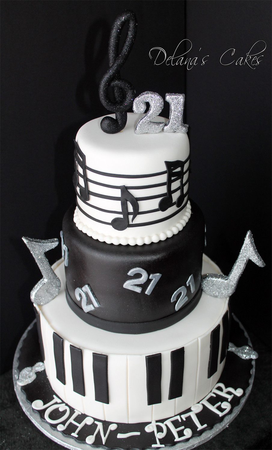 Music Birthday Cake
 Delana s Cakes Musical Notes Cake
