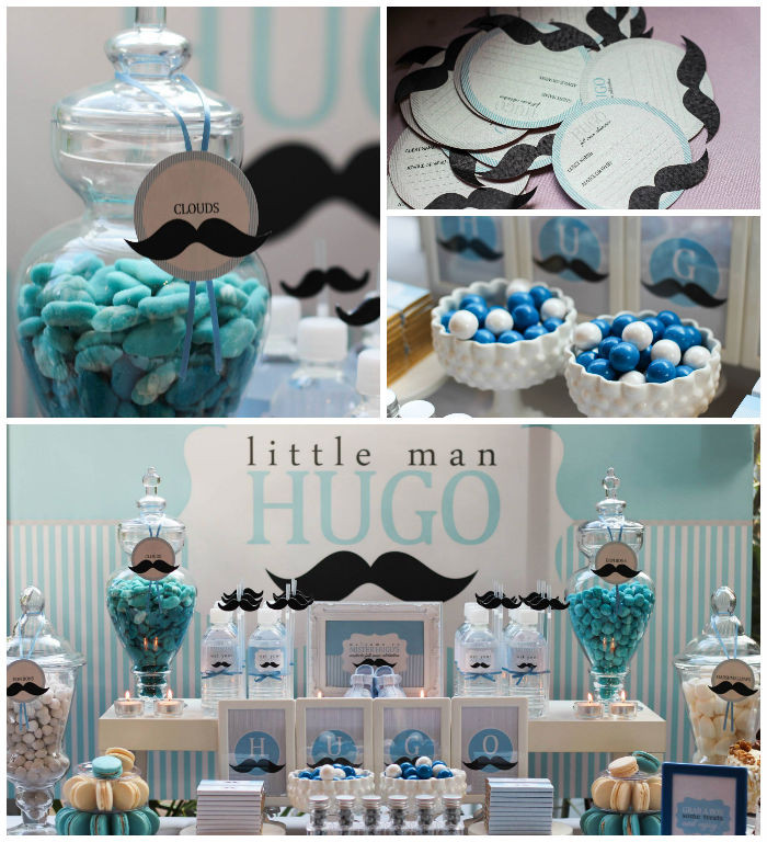 Mustache 1st Birthday Party
 Kara s Party Ideas Little Man Mustache Themed 1st