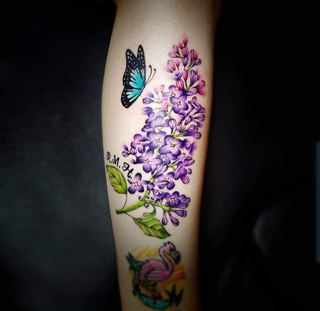 Nail Art Stevens Point Wi
 Colorful lilac tattoo done by me Jennifer Jackal at