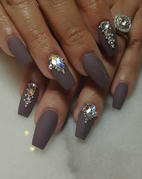 Nail Designs Coffin
 31 Trendy Nail Art Ideas for Coffin Nails