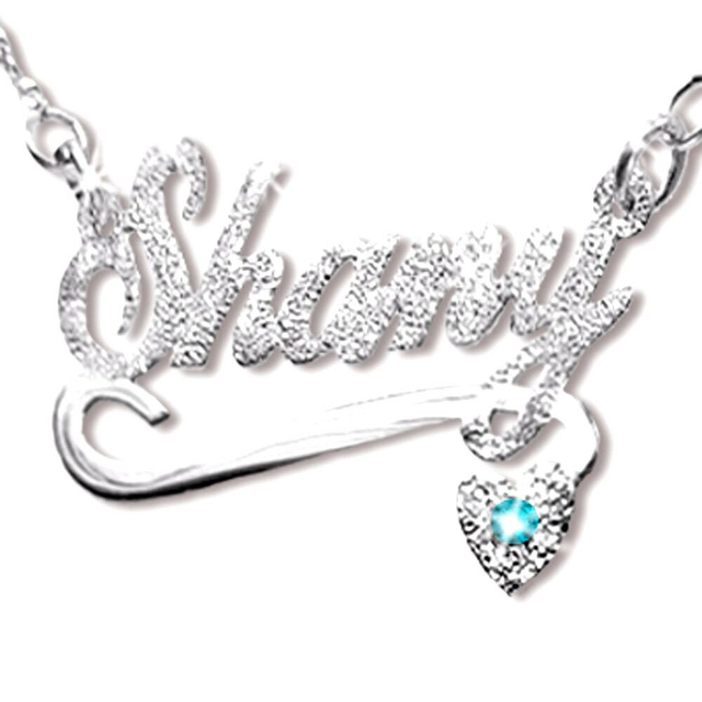 Name Necklace Silver
 Personalized Sterling Silver Name Necklace Any Name