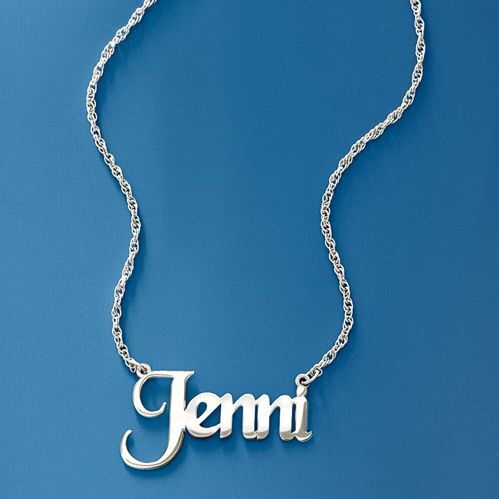 Name Necklace Silver
 Sterling Silver Name Necklace
