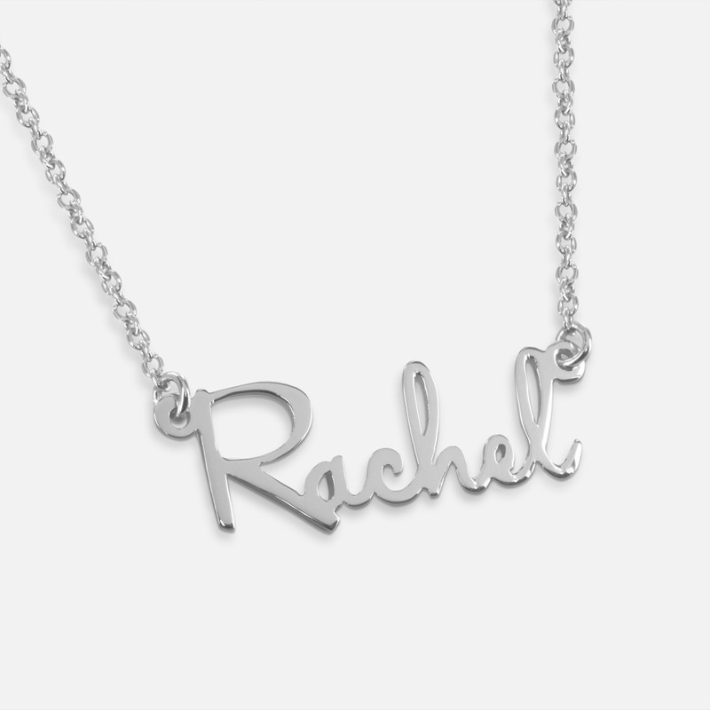 Name Necklace Silver
 Sterling Silver Name Necklace Monogram line