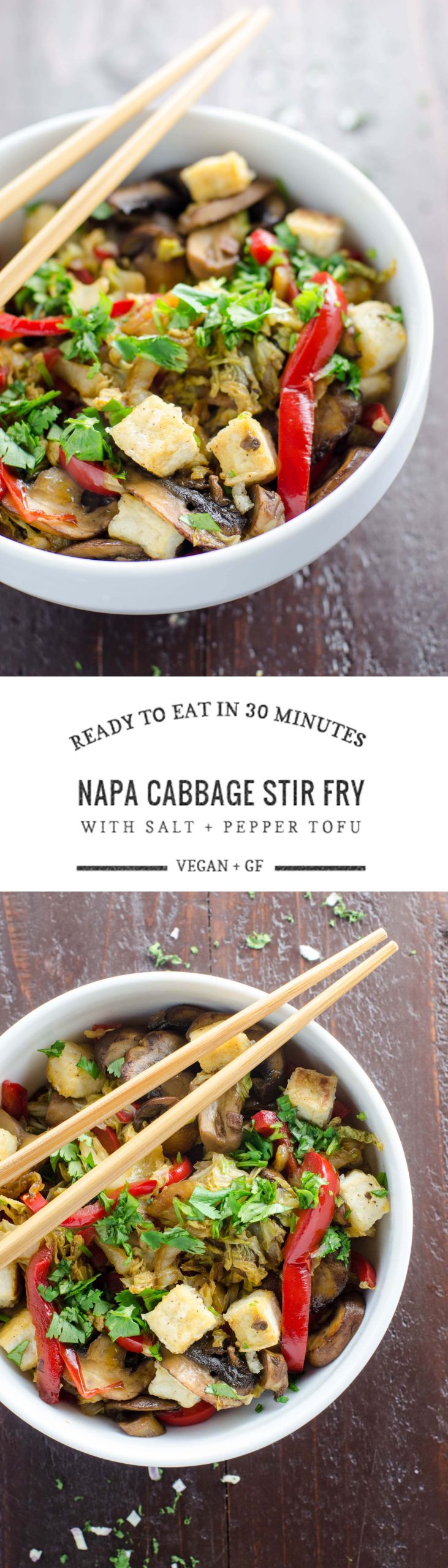 Napa Cabbage Stir Fry
 Napa Cabbage Stir Fry with Salt and Pepper Tofu