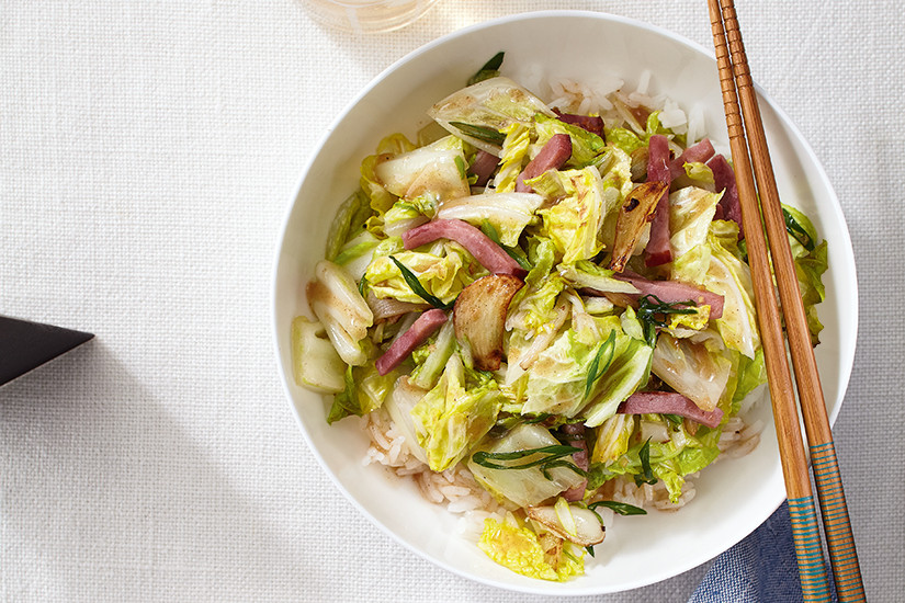 Napa Cabbage Stir Fry
 Ham and Napa Cabbage Stir Fry