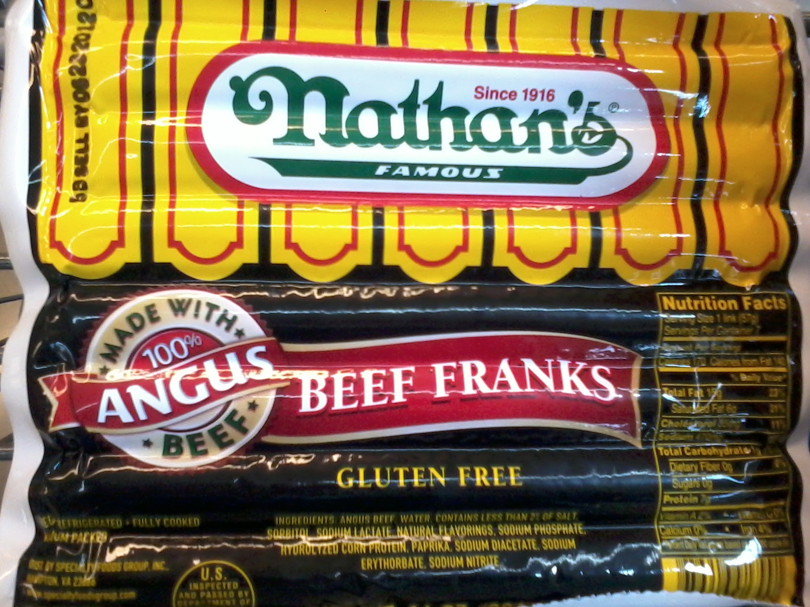 Nathan'S Hot Dogs Gluten Free
 Old Foods Now Gluten Free