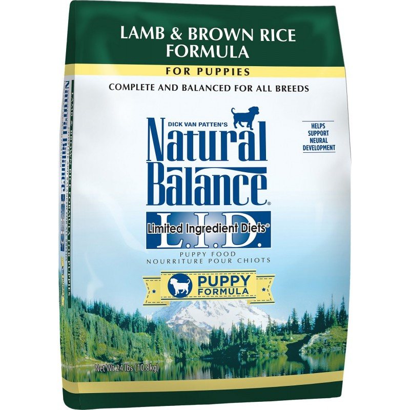 Natural Balance Lamb And Brown Rice
 Natural Balance L I D Limited Ingre nt Diets Puppy