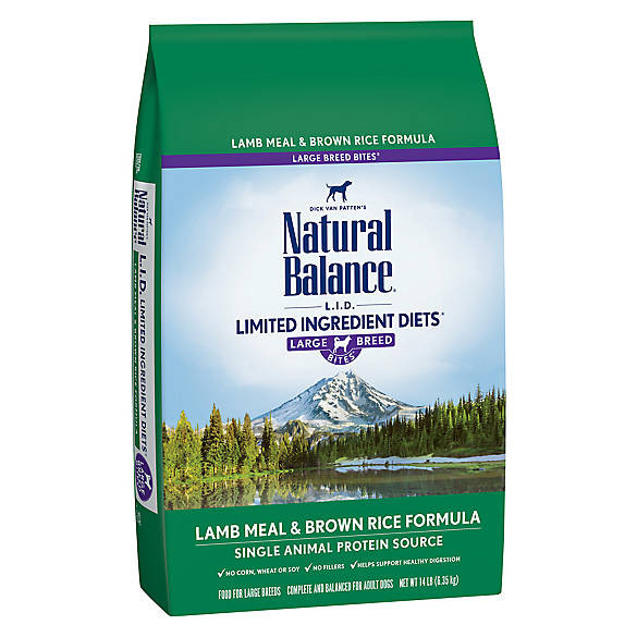 Natural Balance Lamb And Brown Rice
 Natural Balance Limited Ingre nt Diets Dog Food Lamb