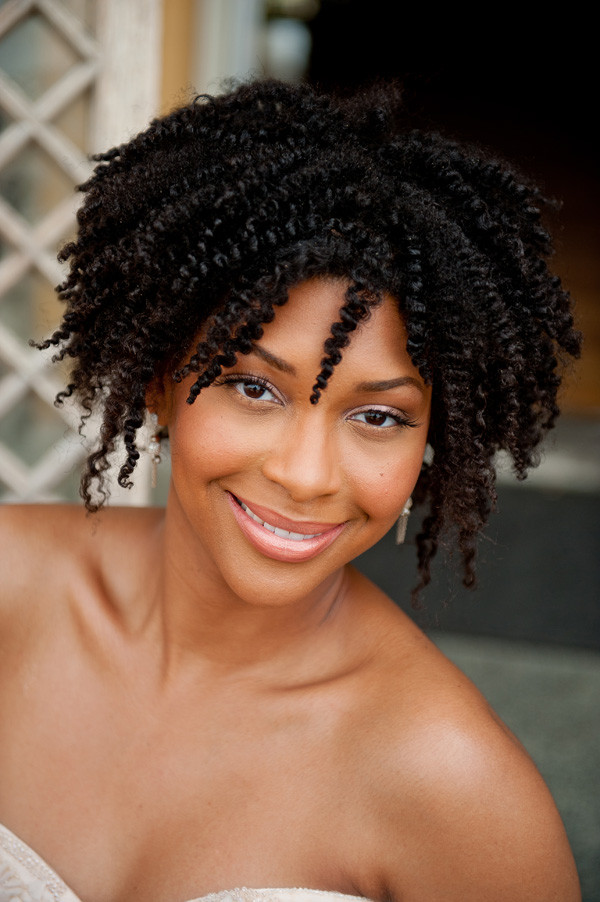 Natural Hairstyles For Brides
 Natural Hair Inspiration for Black Brides