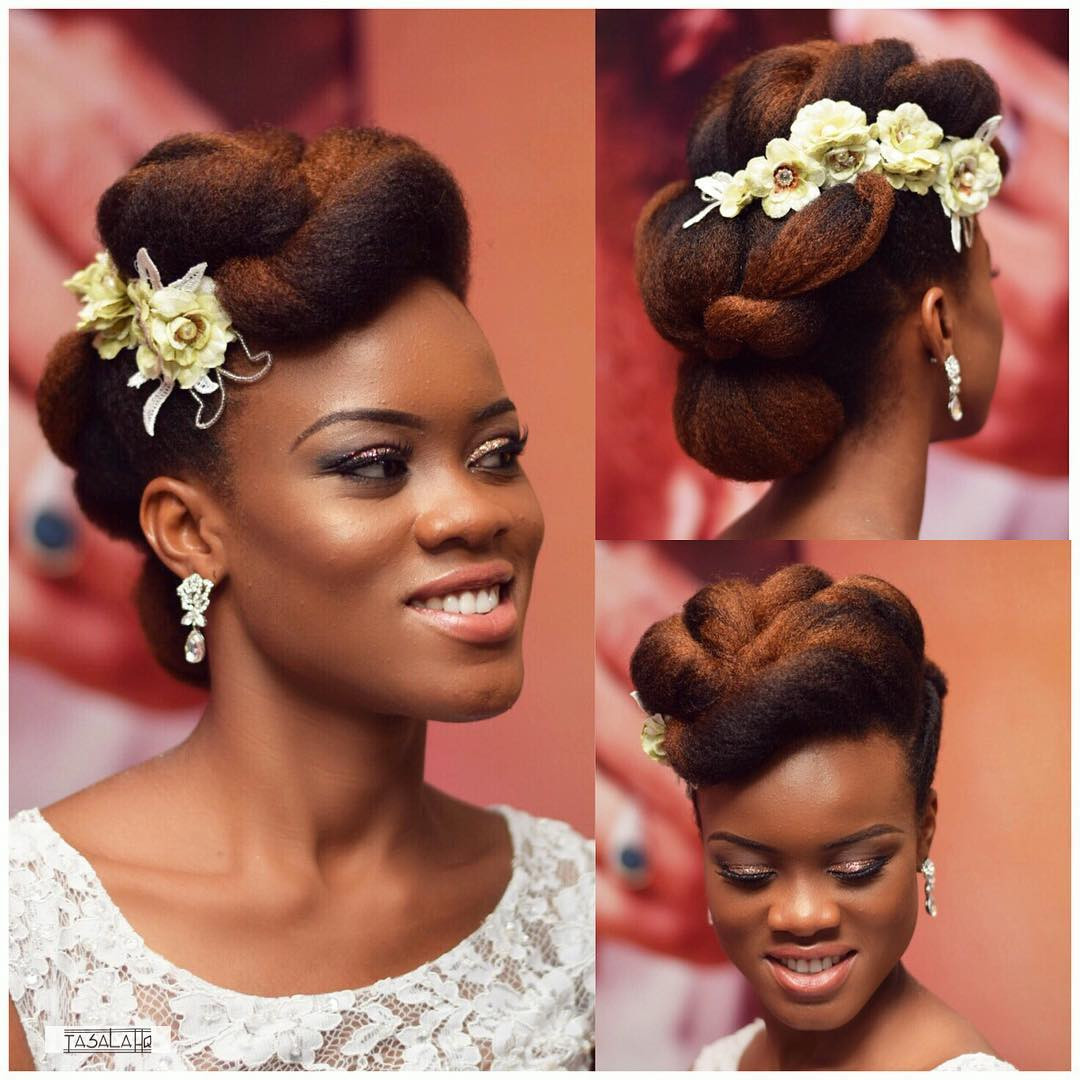 Natural Hairstyles For Brides
 You Can Rock Your Nappy Hair Your Wedding Like These